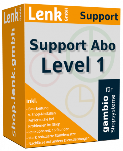 Gambio Support Abo Level 1